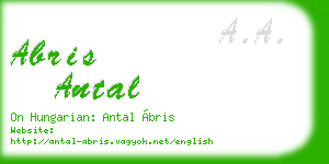 abris antal business card